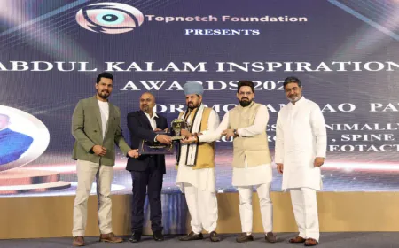 Dr. Mohana Rao Patibandla Honoured at Abdul Kalam Inspiration Awards 2025