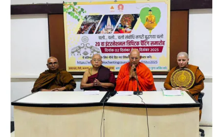 Press Conference Held in Mumbai to Announce the 20th International Tipitaka Chanting Ceremony in Bodhgaya