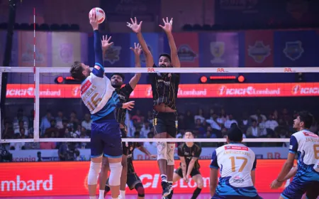 PVL 2025 Season 4 (Match 33): Kochi Blue Spikers end campaign with motivating 3–1 win over Ahmedabad Defenders
