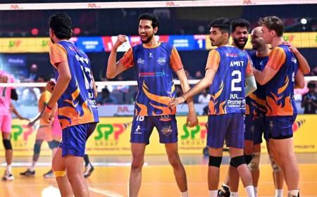 PVL 2025 Season 4 (Match 32): Mumbai Meteors qualify for Semi-Finals with win over Chennai Blitz