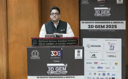 5th Edition of 3D GEM 2025 Showcases India’s Leadership in 3D Printing & 3D Visualisation at IISc Bengaluru