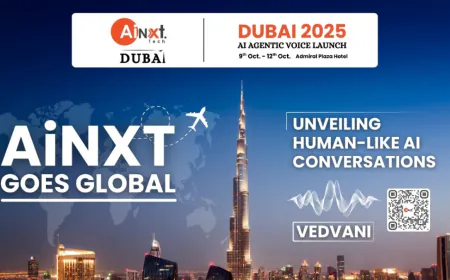 AiNXT Goes Global: The Grand Dubai Launch of ‘VedVani’ – A Human-Like Voice AI Revolution