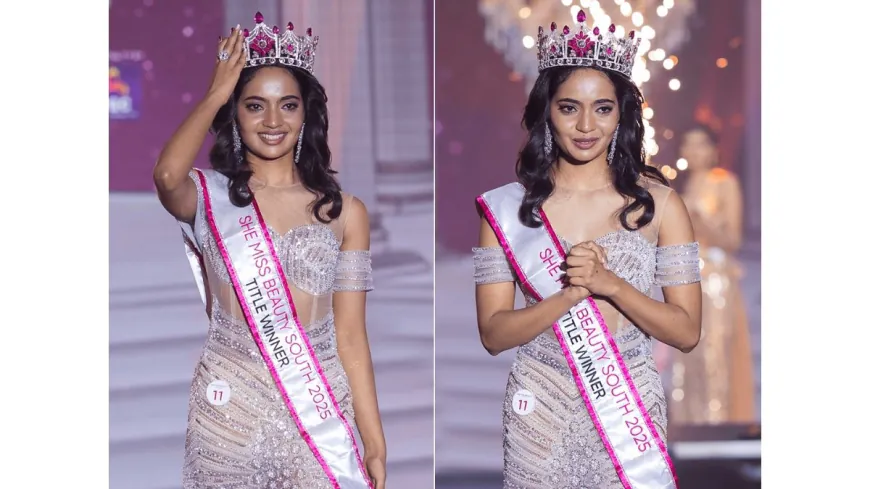 Vasantha Lakshmi M from Karnataka Crowned LIVF She Miss Beauty South 2025 Winner