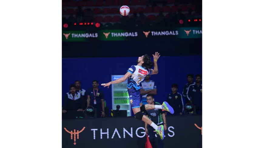 PVL 2025 Season 4 (Match 30): Kochi Blue Spikers dominate Kerala derby with a commanding 3–1 win over Calicut Heroes