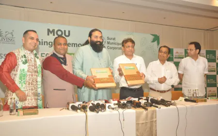 EcoKranti Revolution starts at Surat under the direction of Gurudev Sri Sri Ravi Shankar Ji