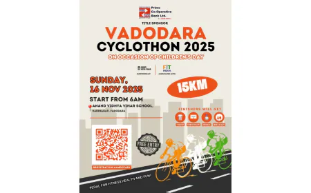 Pedal Towards Progress: Prime Co-op Bank Launches Vadodara Cyclothon for a Fitter India