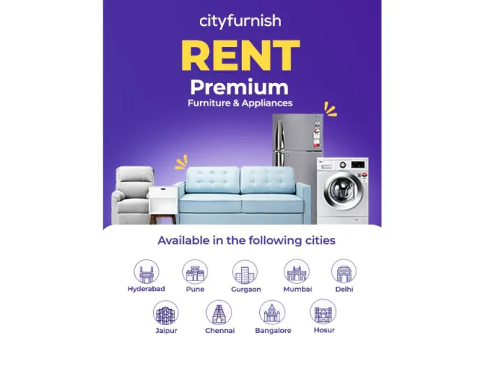 Cityfurnish, India’s Leading Furniture & Appliance Rental Brand, Announces Expansion into Hosur, Chennai, and Jaipur