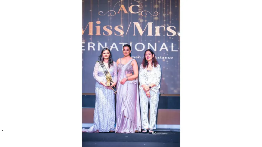 Umang Verma Crowned “Miss International – Miss Beauty With Brains” at Asherwaad Consultants Miss/Mrs International Woman of Substance 2025