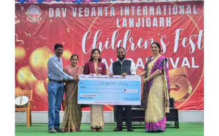 Vedanta Lanjigarh Recognizes Academic Achievers of DAV Vedanta International School Under its Flagship Merit Scholarship Award