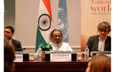 “Meditation Is Not a Luxury or a Fashion, It Is a Need of Today’s Society,” says Gurudev Sri Sri Ravi Shankar in Geneva Ahead of World Meditation Day