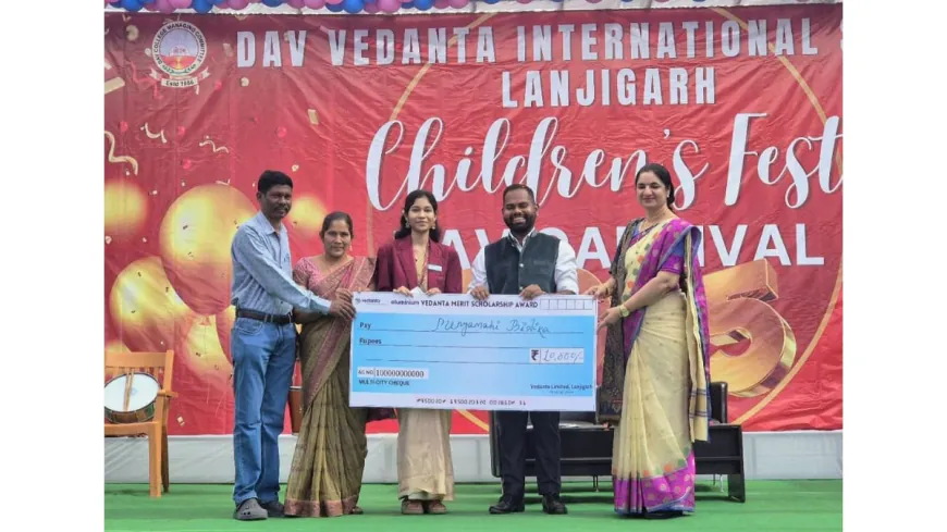 Vedanta Lanjigarh Recognizes Academic Achievers of DAV Vedanta International School Under its Flagship Merit Scholarship Award