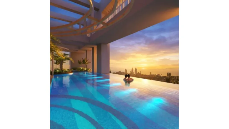 India’s Highest Infinity Pool at 700 Feet unveiled at Monte South, Byculla a JV between Marathon Group and Adani Realty
