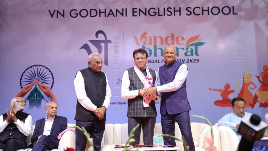 Surat Indoor Stadium Comes Alive as V N Godhani School Hosts Grand Annual Function