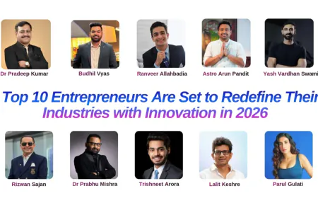 Top 10 Entrepreneurs Are Set to Redefine Their Industries with Innovation in 2026