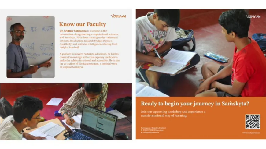 Vidyasvam Announces New Online Samskṛta Workshop Based on the Pāṇinian Method