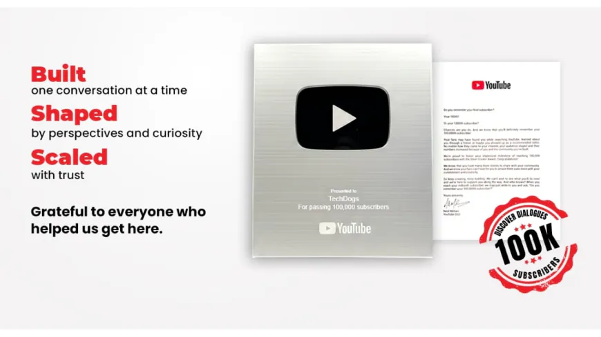 TechDogs Earns YouTube Silver Button for Discover Dialogues Podcast