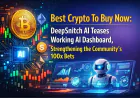 Best Crypto To Buy Now: DeepSnitch AI Teases Working AI Dashboard, Strengthening the Community’s 100x Bets, BNB and XRP Log Small Recoveries