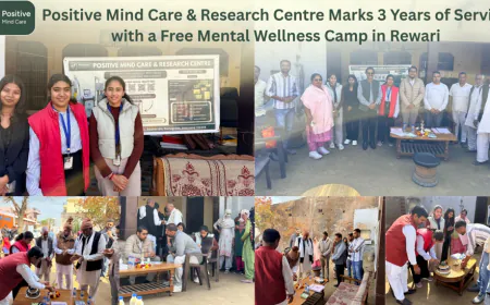 Positive Mind Care & Research Centre Marks 3 Years of Service with a Free Mental Wellness Camp in Rewari