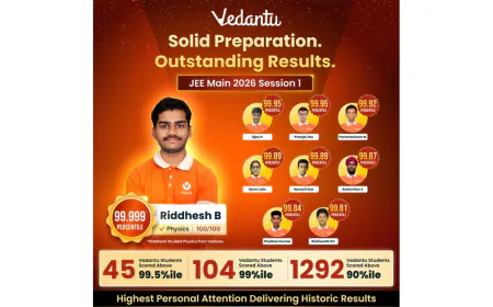 Vedantu Delivers Standout JEE Main 2026 Results with 1292 Students Scoring Above 90 Percentile