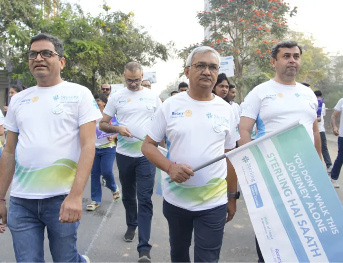 Sterling Hospitals’ Sindhubhavan Unit Spearheads Major Cancer Awareness Walkathon with Rotary Club