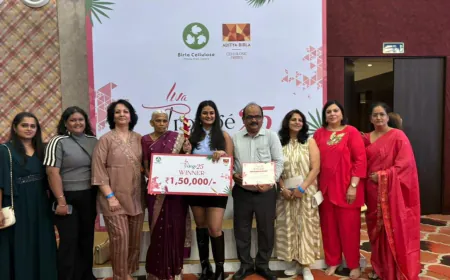 Vasai Girl Wins National Fashion Title with Collection Refreshing Heritage Textiles