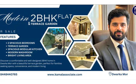Kamal Associates Launches New 2BHK Flat With Terrace Garden in Dwarka Mor
