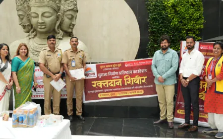 Surajya Nirman Pratishthan Foundation Organizes Mega Blood Donation Drive at Mantralaya, Mumbai