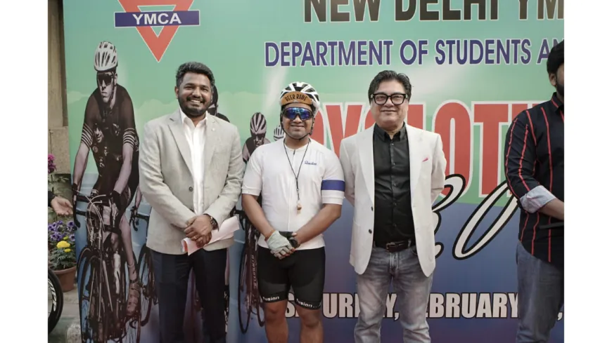 New Delhi YMCA Organizes Cyclothon 3.0: 180 Riders Pedal for a Pollution-Free Environment
