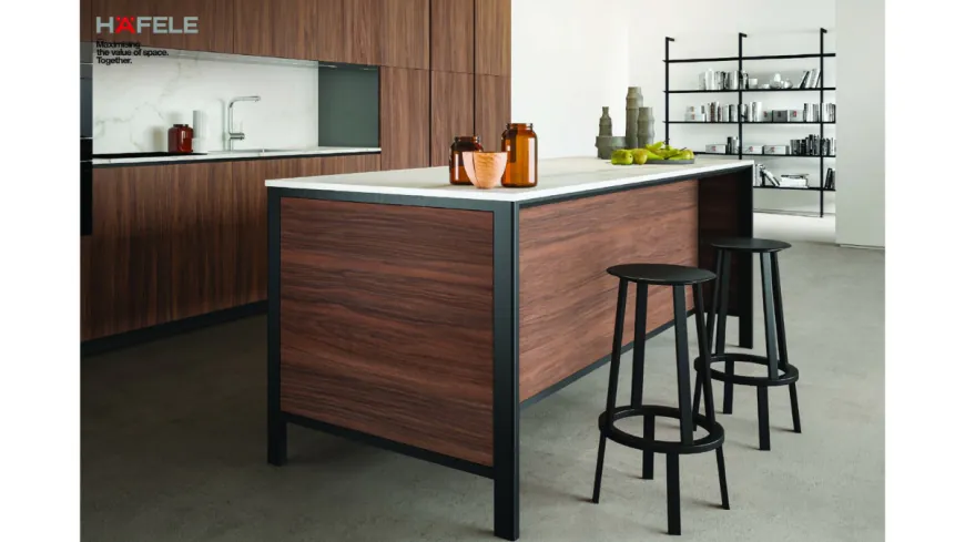 Hafele Islene – Aluminium Profiles for Modular Island Systems Built to Complement Modern Kitchen Spaces